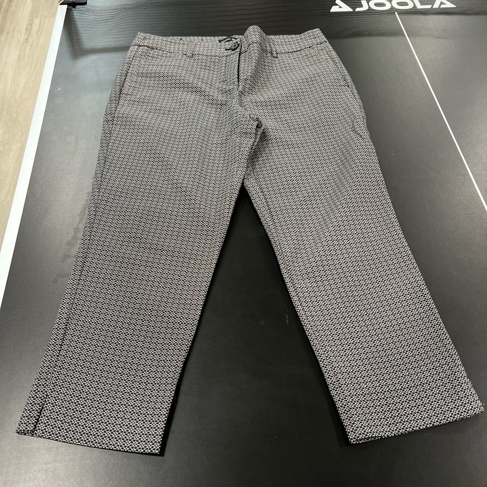 Chic Black and White Patterned Pants